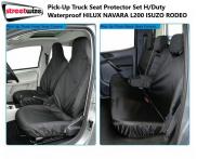 Pick-Up Truck Seat Protector Set H/Duty Waterproof HILUX NAVARA L200 ISUZO RODEO