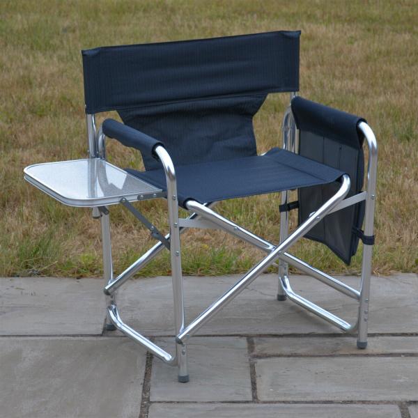 Pockets & Table Green Sturdy Portable Travel Camping Folding Directors Chair 