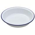 Falcon 18cm Round Pie Dish Enamel - White Enamel 