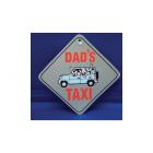 Dads Taxi Diamond Car Window Hanger 