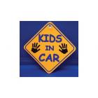 Kids In Car Diamond Car Window Hanger 