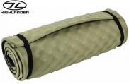 Highlander COMFORT CAMPER Sleeping Mat Contoured XPE Foam Roll Mat SM117-Olive
