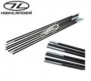 Highlander Tent Pole Kits 8.5mm x 4m 7 Sections Replacement Poles 