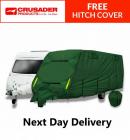 Crusader Coverpro 17 to 19 ft Fits Approx. 5.0M-5.6M Breathable 4 Ply Caravan Cover 