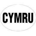W4 CYMRU Sticker Large Oval