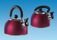 Red 1.6 Litre Gas Hob Kettle with Folding Handle