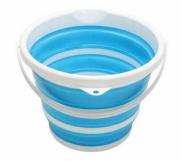 Quest Collapsible Wares 11L Round Bucket Blue / White