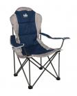 Royal President Folding Lightweight Camping Chair Blue Silver Caravan Outdoor