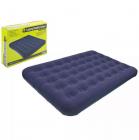 Summit Double Flocked PVC Airbed Camping Inflatable Mattress SUM616000
