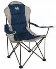 Royal President Folding Lightweight Camping Chair Blue Silver Caravan Outdoor