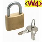 W4 Small Padlock Durable Brass Lock 3 Keys Caravan Tent Motorhome 37664