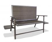 Quest Naples Pro Bench With Side Tables F1327 All Weather Garden Bench