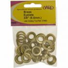 W4 Brass Eyelets 3/8in. 9.5mm Pack of 20