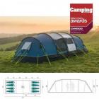 Royal Buckland 8 Berth Person Large Family Poled Tent 4 Sleeping Areas 
