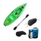 Riber Sit On Top Kayak Green Ideal for Beginners and Juniors COMFORT PACK