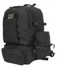 Kombat UK Black Expedition Pack 50L Military Tactical Molle Backpack Rucksack 