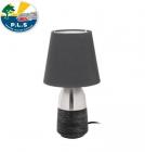 Caravan Table Lamp 3 Stage Touch Dimmer 230v BRUSHED STEEL - TL201