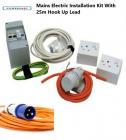 Mains Electric Installation Kit With 25m Hook Up Lead Caravan Campervan VW T4 T5