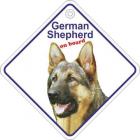 German Shepherd Diamond Shaped Window Hanger