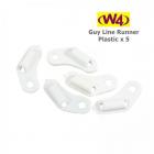 W4 Plastic Guy Line Runner x 5 Per Pack Tent Camping Accessories 37695