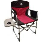  Royal Compact Director's Camping Outdoor Chair Seat with Table Burgundy/Black