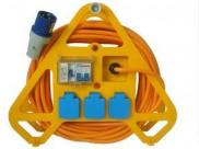 Pyramid 3 Socket Mobile Mains Unit With 10m Cable