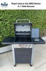 Royal Leisure Gas BBQ Deluxe 2+1 Side Burners Outdoor Garden Cooking W911