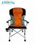 Liberty Leisure Folding Chair Outdoor Furniture Seat Orange Caravan Motorhome