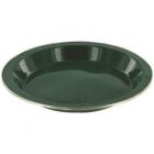Highlander Deluxe Forest Green Enamel Plate With Stainless Steel Rim 25cm 