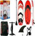 Summit Oceana Stand Up Paddle Board 10ft SUP Inflatable Hand Pump Backpack RED