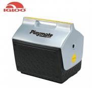Igloo Outdoor Playmate The Boss Cool Box Cooler Black Silver 13.2 Litres
