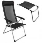 Royal Lollipop textilene Recline Caravan Chair V780/B/FR - WITH LEG REST