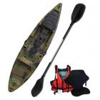 Riber 360 Fishing Sit on Top Kayak One Person Camouflage Starter Pack