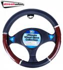 Streetwize Wood Effect Luxury Steering Wheel Glove/Cover 38 cm Black/Wood SWWG1
