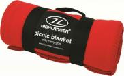 Highlander Soft Polyester Fleece Blanket Picnic Travel RED