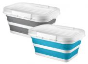 Quest Collapsible Wares Cooler With Handles Blue / White