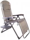 Quest Naples Pro Relax XL Chair With Side Table Wood Effect F1323
