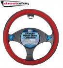 Streetwize Ultimate Steering Wheel Glove - Black/Red Sports Grip SWWG6