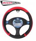 Streetwize Ultimate Steering Wheel Glove - Soft Grip - Black/Red SWWG17