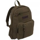 Highlander Salem Brown Canvas Backpack 18L Luggage Bag Retro 