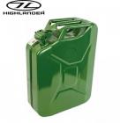 Highlander Army Traditional Steel Jerry Can 20 Litre Olive Green Air Tight Cap