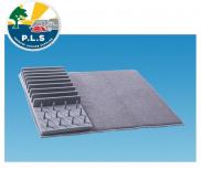 PLS Drying Rack Microfibre Mat Compact Foldable Drying Rack Grey 