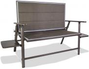 Quest Naples Pro Bench With Side Tables F1327 All Weather Garden Bench