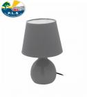 PLS Ceramic Table Lamp GREY Mains 240v Caravan Motorhome TL104