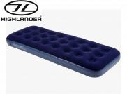 Highlander Sleepeze Single Air Bed Airbed PVC Flocked Camping Hiking AIR026