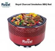 Royal Charcoal Smokeless BBQ Portable Grill Red Camping Garden Picnic V951-Red