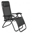 Black Recliner Chair Zero Gravity Relaxer Patio Garden Caravan Motorhome Chair