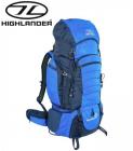 Highlander Expedition 85L Trekking Backpack Rucksack Hiking Blue