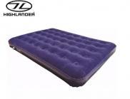 Highlander Inflatable Sleepeze Airbed Double Flocked Guest Mattress Blue AIR024