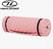Highlander Comfort Camper Roll Mat Lightweight Contoured XPE Foam Pink SM117-Pink